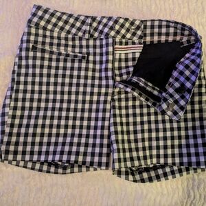 Classic Gingham Women’s Shorts - Black & White NWOT